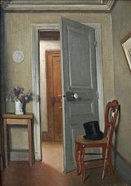 The top hat, indoor or La Visite, Félix Vallotton