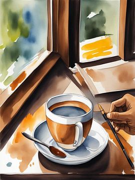 Kaffee zum Frühstück. von TOAN TRAN