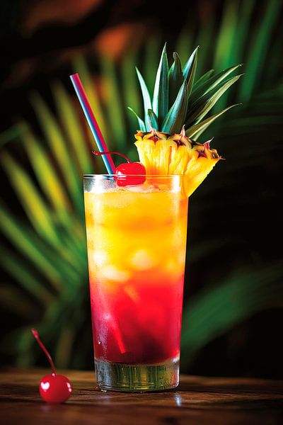 Tropischer Cocktail von Poster Art Shop