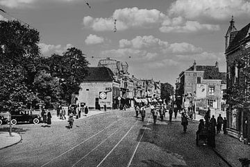 Oude foto van Haarlem.