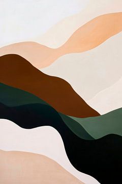 Golven van natuurlijke kleuren