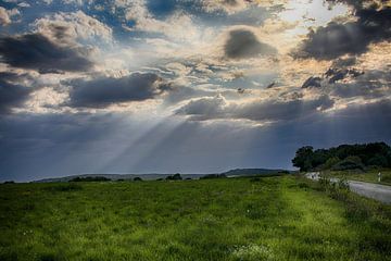 Wolken en licht van Erich Werner