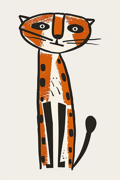 Feline Schlaganfälle von Moderne Kollektion