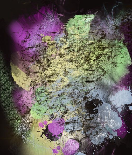 Kosmischer Tanz - moderne abstrakte Kunst mit Tiefe von Susanna Schorr