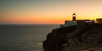 Cabo de São Vicente - Zonsondergang aan het einde van Europa in Portugal van Frank Herrmann