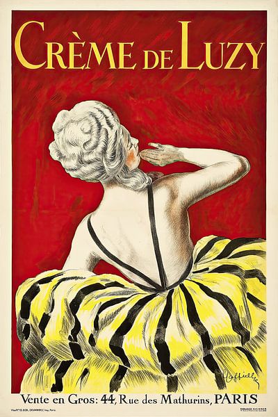 Leonetto Cappiello - Crème De Luzy (1919) van Peter Balan