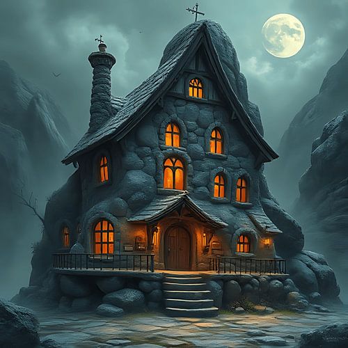 Fantasy of rock house