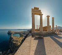 Pillars of the Acropolis, Lindos, Rhodes, Greece