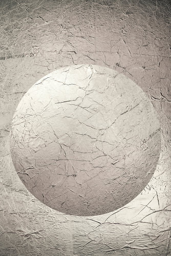 Runde Kugel in Pastellfarben. Silber-Taupe. Minimalismus. Moderne Abstraktion. 4