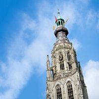 Tower spire of the Grote or Onze-Lieve-Vrouwekerk in Breda