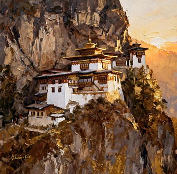 Tiger’s Nest, Bhutan by Johannas Art Creations
