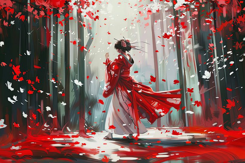 malerische japanische Geisha von Egon Zitter