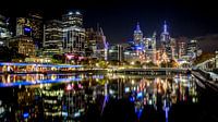 Skyline van Melbourne van Karel Pops thumbnail