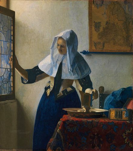 Jonge vrouw met een waterkruik - Johannes Vermeer