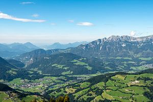 Vue depuis le Hohe Salve en direction de Kitzbühel