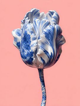 Porcelain Tulip - Ode to Delftware