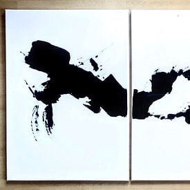 Triptychon Japanisch von Rob Hautvast- Abstract kunstschilder