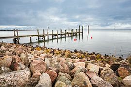 Steg am Wattenmeer auf der Insel Amrum von Rico Ködder