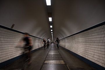 Saint Anna tunnel, Antwerp by Werner Lerooy