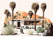 Jaren vijftig bungalow Arizona USA van Vlindertuin-Art thumbnail