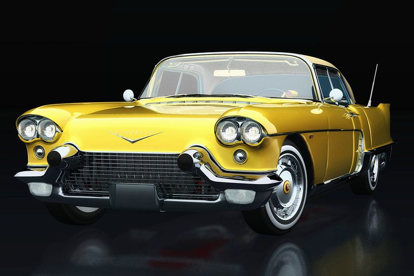 Cadillac Eldorado Brougham built in 1957 three-quarter view by Art to make a house your home