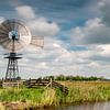 Mill in the Alde Feanen nature reserve by Gerry van Roosmalen