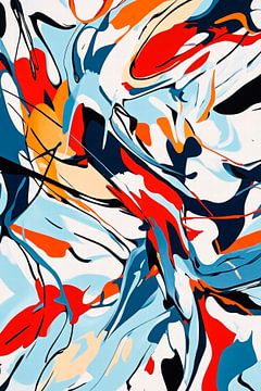 Farbenfrohe Abstraktion – Dynamisch und Lebhaft von Poster Art Shop