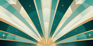 Art Deco Sonnenstrahlen