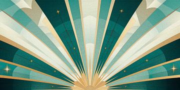 Art Deco Sunbeams by Whale & Sons