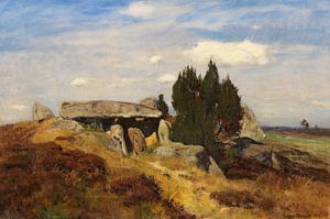 EUGEN BRACHT, hunebed in the heath, 1878 sur Atelier Liesjes