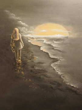 Walk by the sea 2 by Edeltraut K. Schlichting