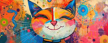 Painting Cat | Cat by De Mooiste Kunst