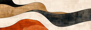 Gouden Golven en Terracotta Rust van Whale & Sons