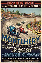 Car race at Montlhery in 1936.jpg by Theodor Decker