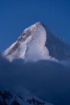 Khan Tengri bergtop (7010 meter) van Michiel Dros