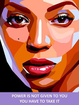 Pop Art Beyonce von Doesburg Design