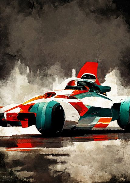 Course de Formule 1 art sportif #formule par JBJart Justyna Jaszke