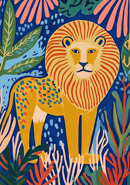 The heart of the wilderness: the lion as a symbol of the power of nature by Niklas Maximilian