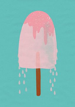 strawberry ice cream by Treechild