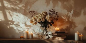 Brocante Bloemen en Boeken van Studio BB