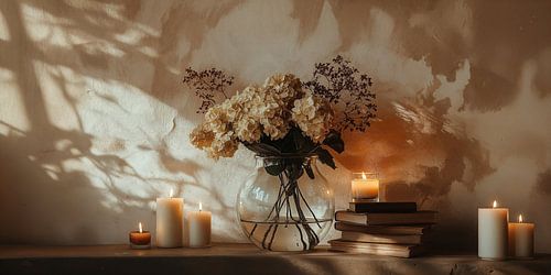 Brocante Flowers and Books
