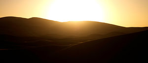 Sonnenaufgang in der Sahara
