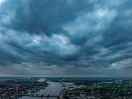 Kampen from the air by Evert Jan Kip