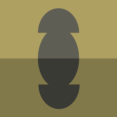 Art abstrait ocre