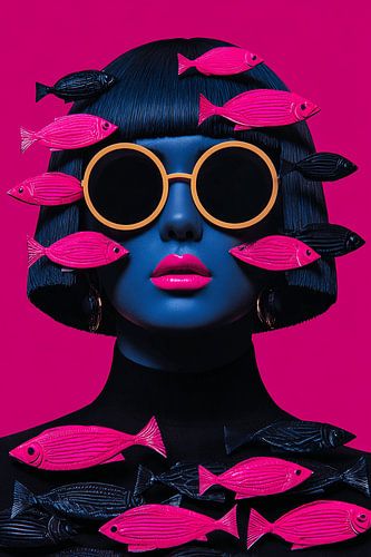 Poissons fluorescents dans les rêves magiques