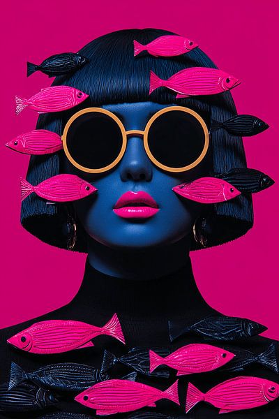 Fluoreszierende Fische in magischen Träumen von Karina Brouwer