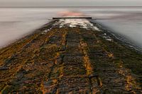 breakwater at belgian coast