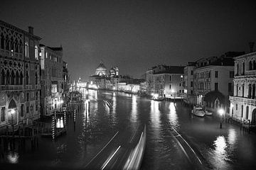 Venedig Kanal Grande in der Nacht von Karel Ham