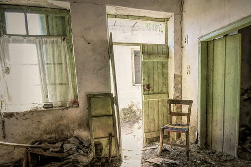 Verlaten Grieks huis