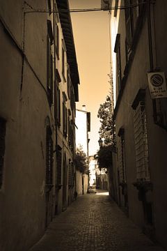 Toskana Italien Lucca Stadtzentrum Sepia von Hendrik-Jan Kornelis